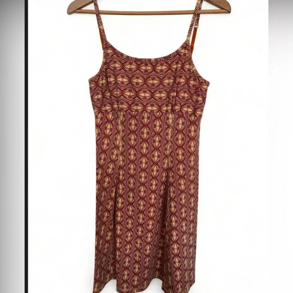 Royal Robbins Orange Floral Midi  Sundress size small - Picture 1 of 6